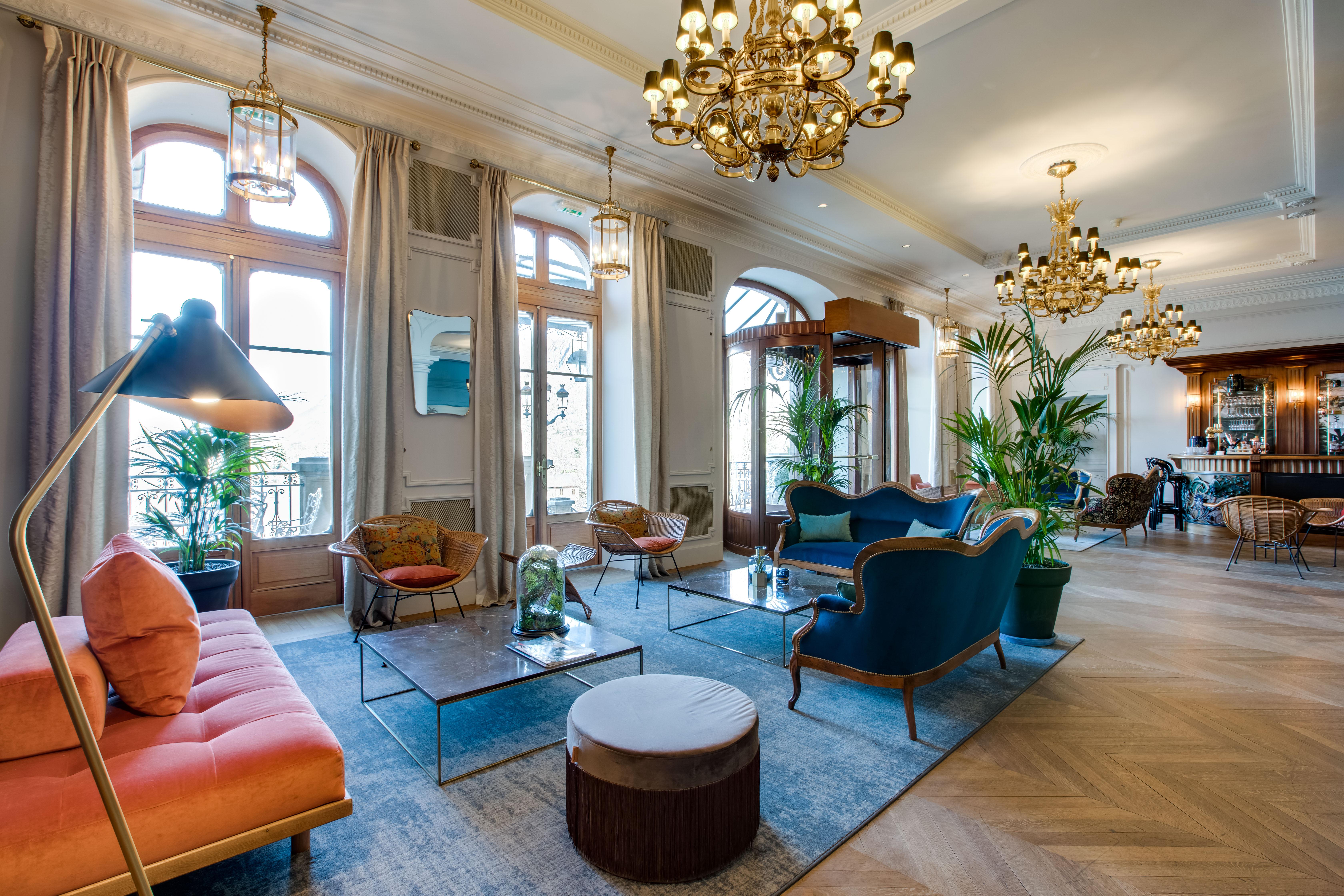 Le Palace De Menthon Екстер'єр фото The lounge at the Hotel Axelmannstein