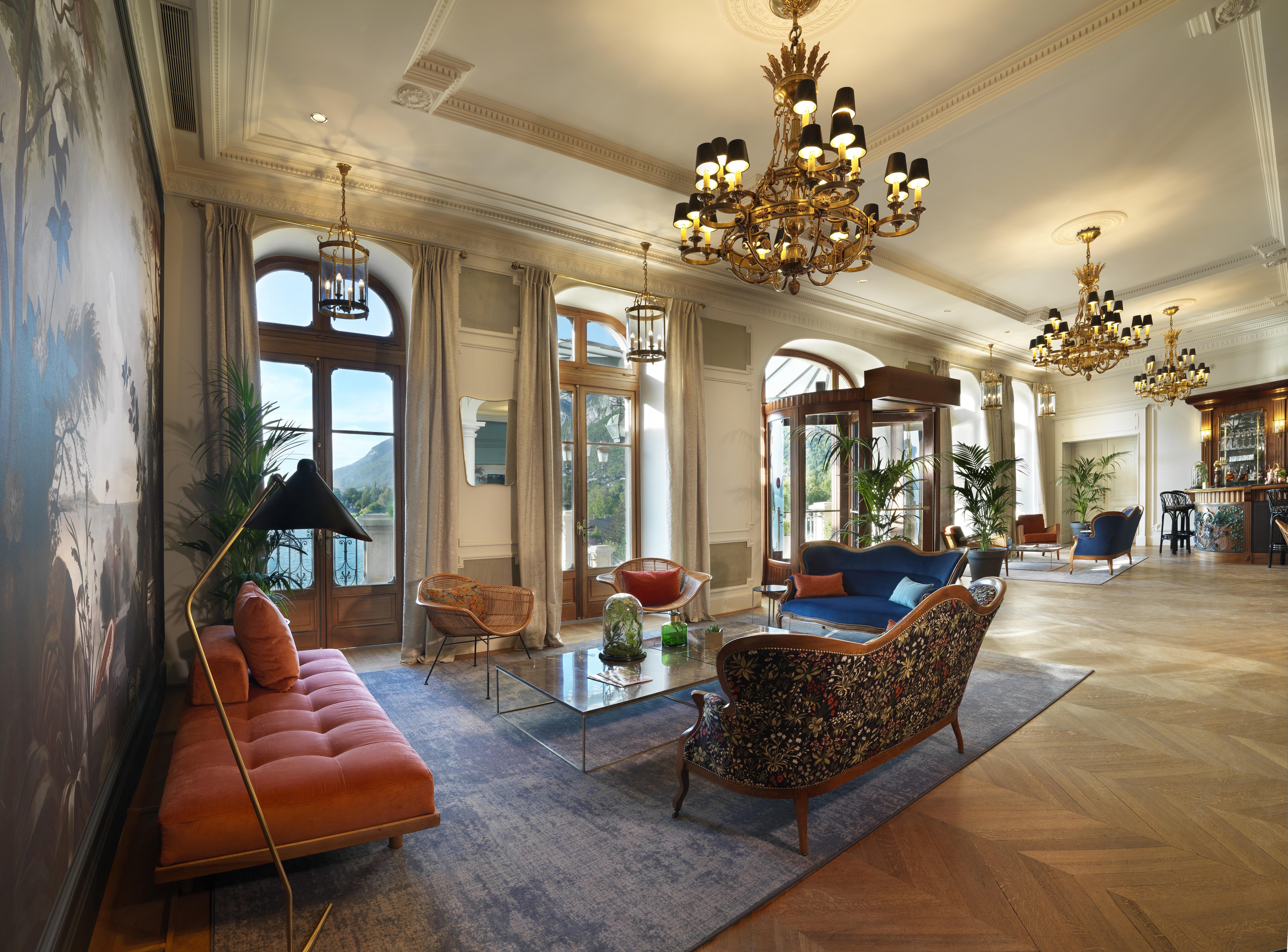 Le Palace De Menthon Екстер'єр фото The lobby of the hotel